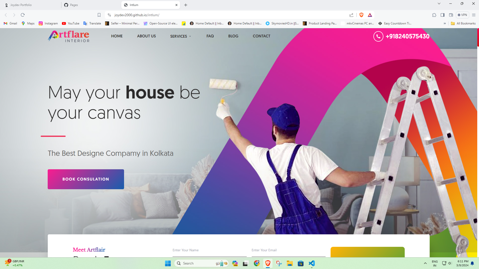 Website For College